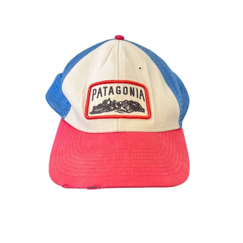 Patagonia Men's Climb A Mountain Trucker Hat OS White Totally Red
